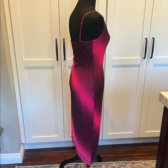 Urs Ombre Pink Midi Slip Pink Midi Dresses Size S - Picture 4 of 6